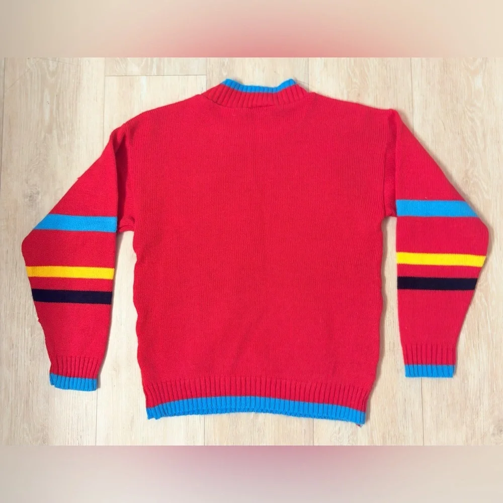 Vintage Jet Sweat Kids Sweater 80’s/90’s FUN Geometric Shapes Made In USA